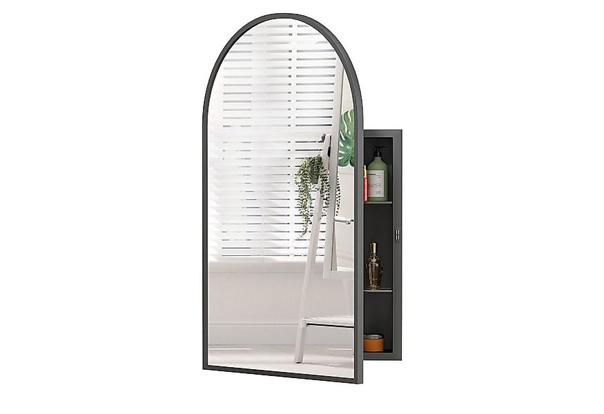 radelldar Badezimmerspiegelschrank Hängeschrank mit Spiegel metall, Badschr günstig online kaufen