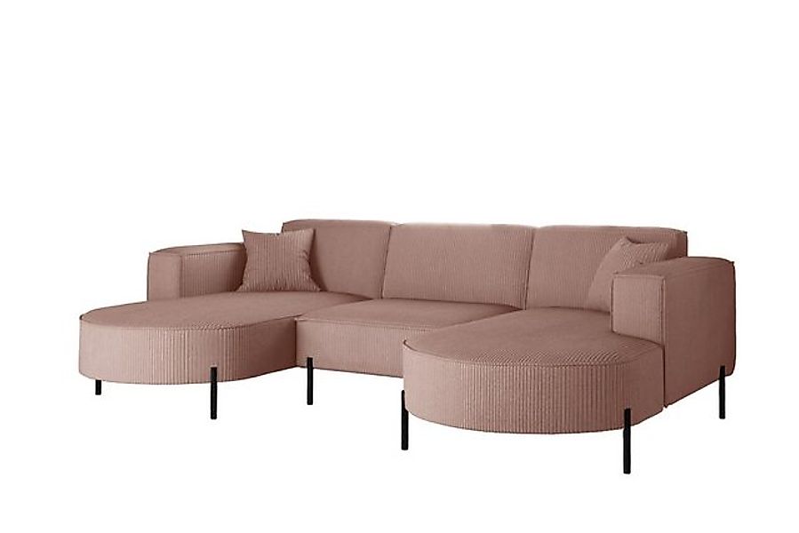 Kaiser Möbel Ecksofa Sofa Designer Modena U Rein stoff Noel, Quelle und Pos günstig online kaufen