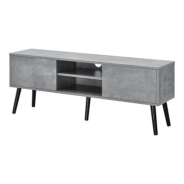 en.casa Lowboard, »Eskilstuna« Fernsehtisch 120x29,5x46,5cm Betonoptik günstig online kaufen