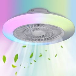 WILGOON Deckenleuchte Deckenventilator mit Beleuchtung, Music günstig online kaufen