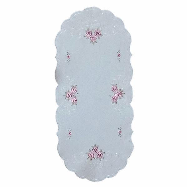 texpot Tischdecke Tischläufer Stickerei Rosen Blüten günstig online kaufen