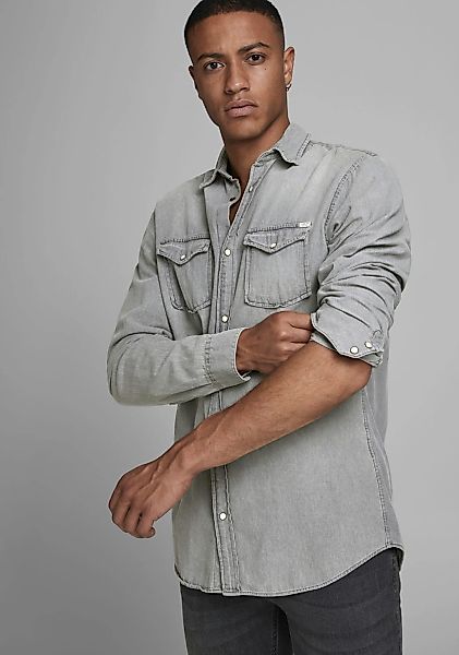 Jack & Jones Jeanshemd JJESHERIDAN im Workwear-Stil mit robuster Baumwollqu günstig online kaufen