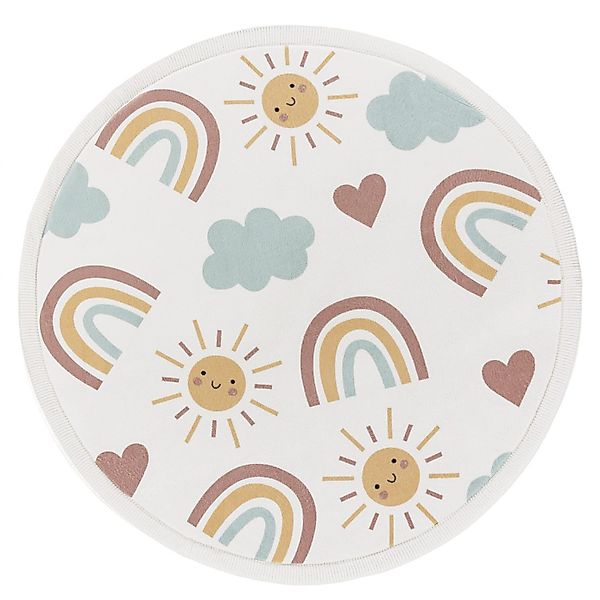 KADIMA DESIGN Kinderteppich waschmaschinenwaschbar Regenbogen Sonne günstig online kaufen