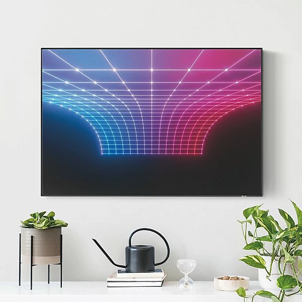 Akustik-Wechselbild Dreidimensionales Neonlicht günstig online kaufen