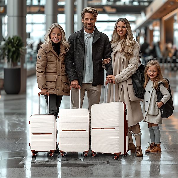 TAN.TOMI Handgepäckkoffer Reisekoffer Mittelgroß Koffer Trolleys Hartschale günstig online kaufen