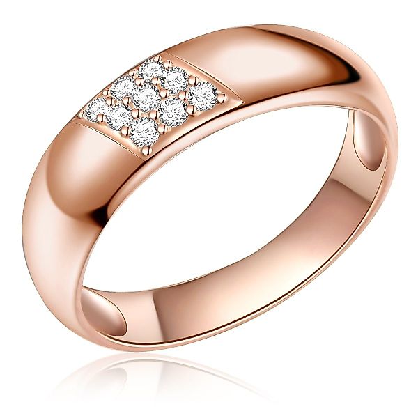 Rafaela Donata Silberring roségold, mit funkelnden günstig online kaufen