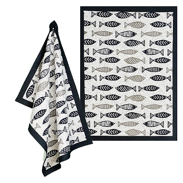 Raebel Geschirrtuch Geschirrtuch 2er Set FISCHE günstig online kaufen