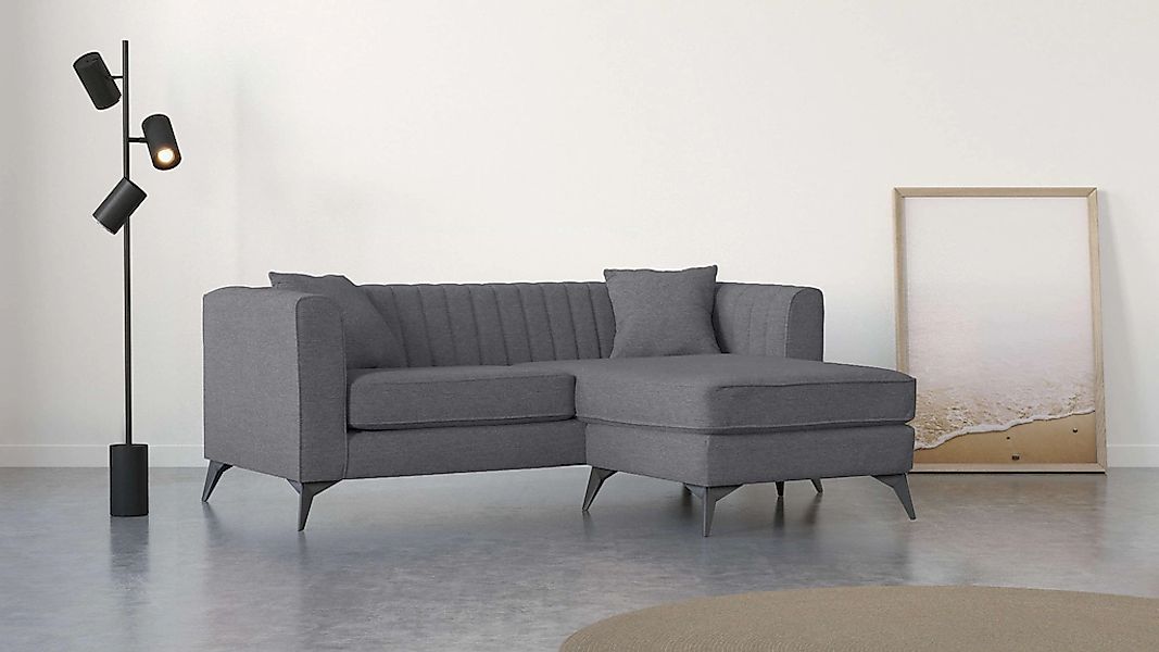 Home affaire Ecksofa "MATTHEW L-Form ideal für kleine Räume, Maße B/T/H: 20 günstig online kaufen