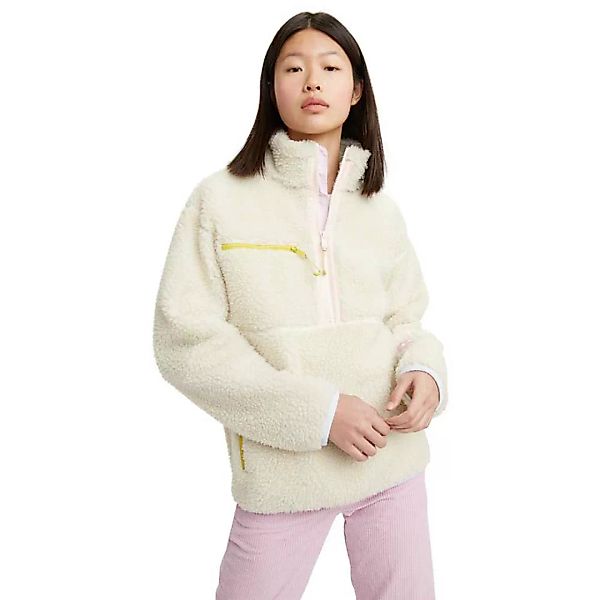 Levis – Pullover aus Sherpa-Fleece in Grau-Mehrfarbig günstig online kaufen