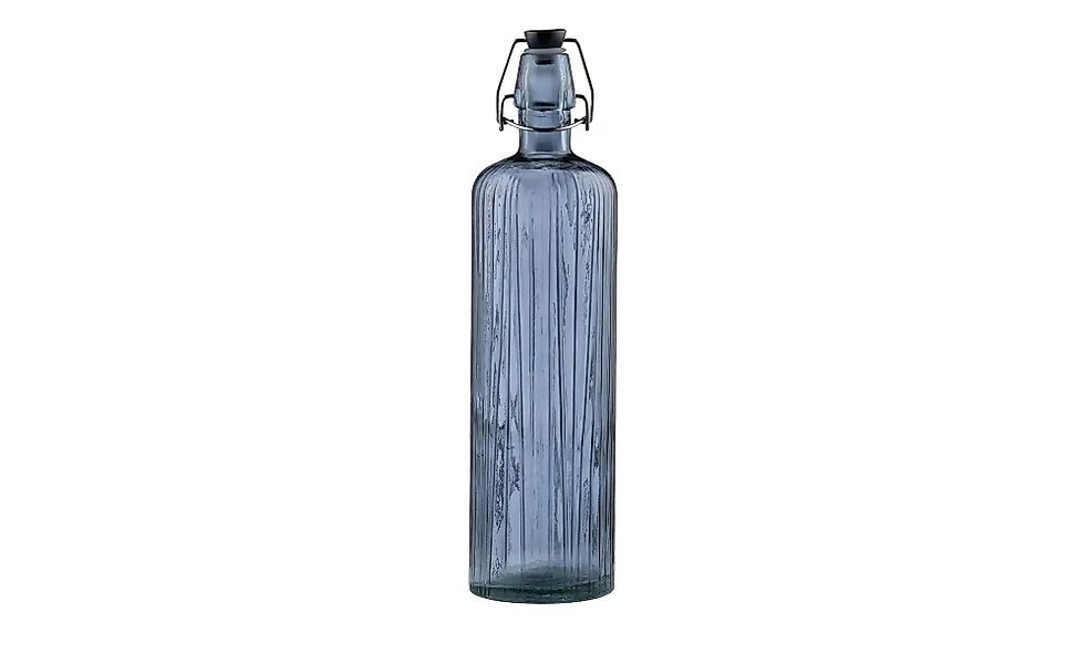 Bitz Wasserflasche  Kusintha ¦ blau ¦ Glas ¦ Maße (cm): H: 32,5  Ø: 8.4 Glä günstig online kaufen