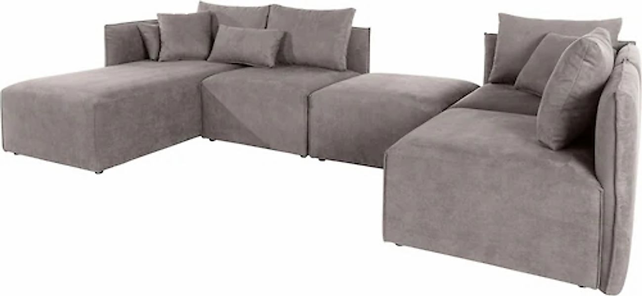 andas Wohnlandschaft »Nöre U-Form« 5 Teile, in vielen Bezugsqualitäten und günstig online kaufen