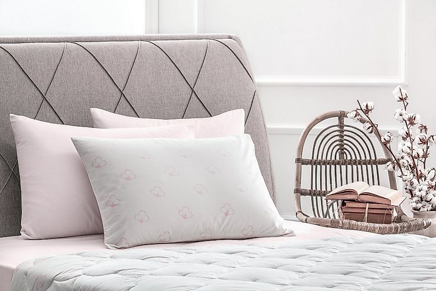 Yatas Bedding Baumwollkissen Cotton, Kissen 40x80 cm, Bauchschläfer, Rücken günstig online kaufen