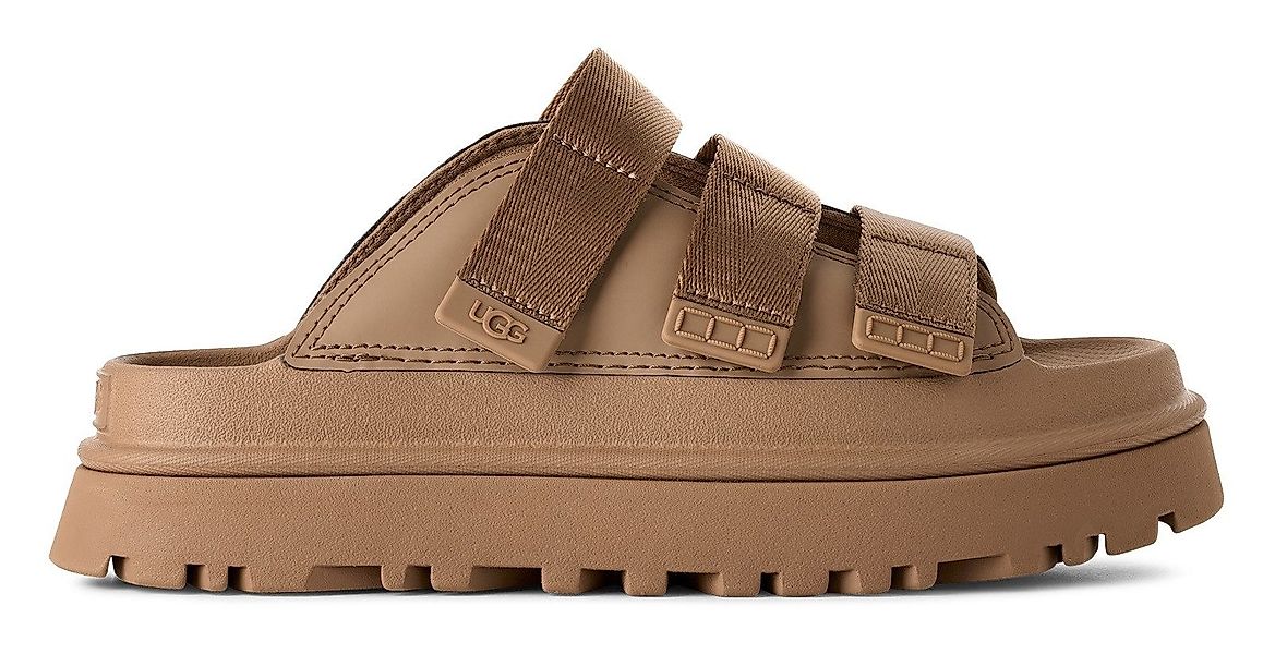 UGG GOLDENGLOW SLIDE Pantolette, Plateauschuh, Sandale, günstig online kaufen