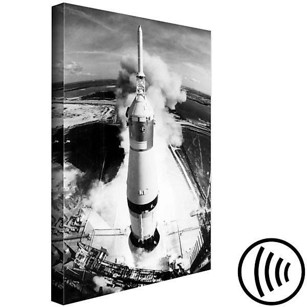 Leinwandbild Raketenstärke - Foto, die den Moment des Starts im Weltraum da günstig online kaufen