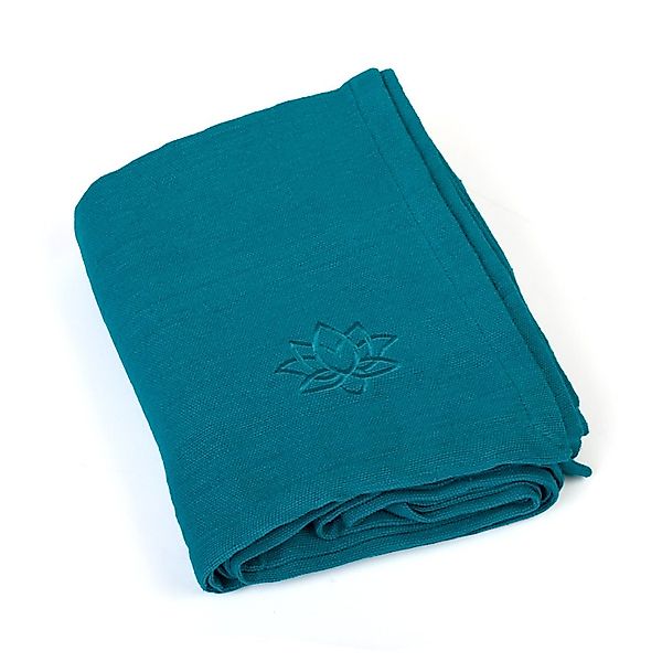 Wohndecke Yogadecke SHAVASANA, Baumwolle petrol, bodhi günstig online kaufen