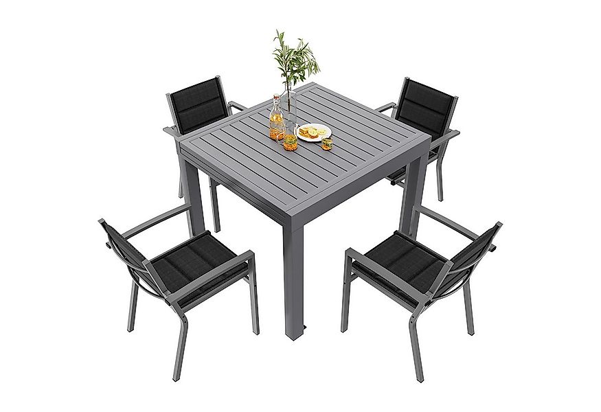 HOMALL Gartenstuhl Stapelstuhl, Esszimmerstuhl, Terrassenstuhl Textilene St günstig online kaufen