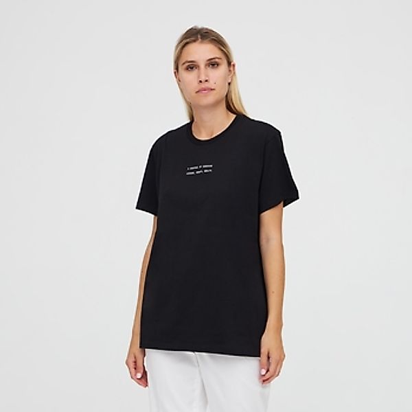 Erika Cavallini  T-Shirt Baumwoll-T-Shirt mit kontrastierender Schrift günstig online kaufen