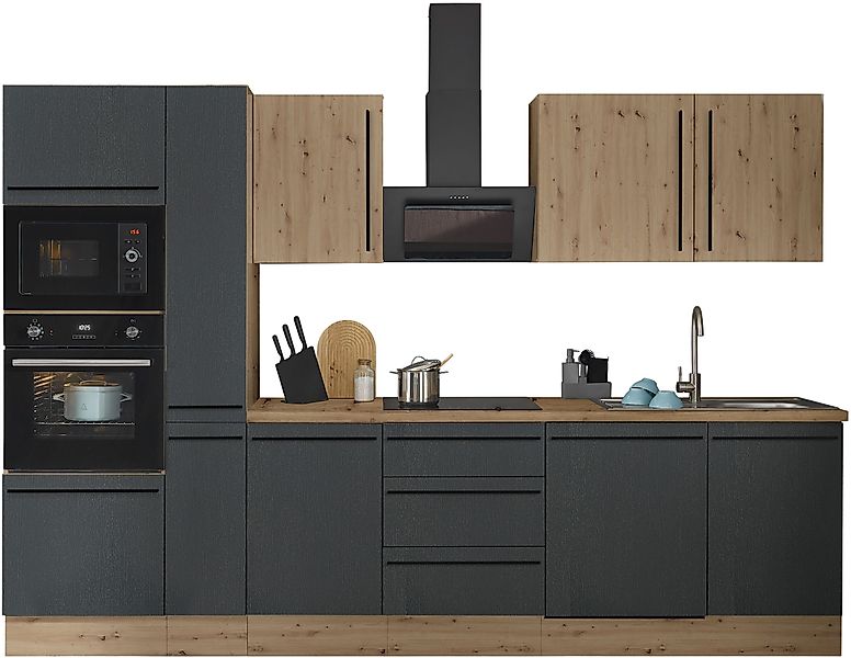KOCHSTATION Küchenzeile Florida, Breite 310 cm, günstig online kaufen