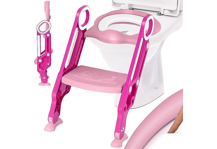 KIDIZ WC-Sitz, Kinder Toilettensitz Toilettentrainer mit Treppe und Griffe günstig online kaufen