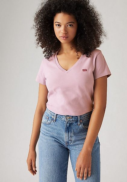 Levi's® V-Shirt Perfect Tee mit kleinem Batwing- Logo günstig online kaufen