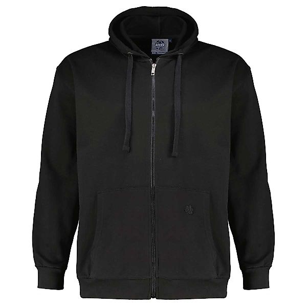 Ahorn Kapuzenjacke aus Baumwolle Farbe schwarz Größe: 5XL günstig online kaufen