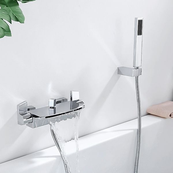 HOMELODY Brausegarnitur mit duschsystem Wannenarmatur wasserfal günstig online kaufen