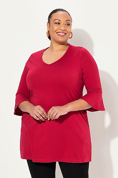 Ulla Popken Longshirt T-Shirt A-Linie Taschen günstig online kaufen