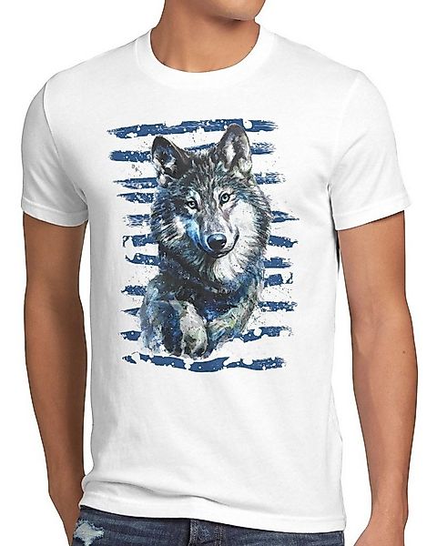 style3 T-Shirt Einsamer Wolf rudel wald wildnis forst günstig online kaufen