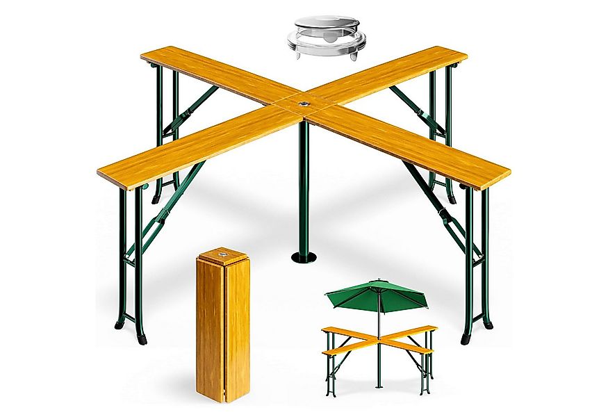 Casaria Stehtisch Quattro (1-St), Quattro XXL Klappbar Stehtisch Biertisch günstig online kaufen
