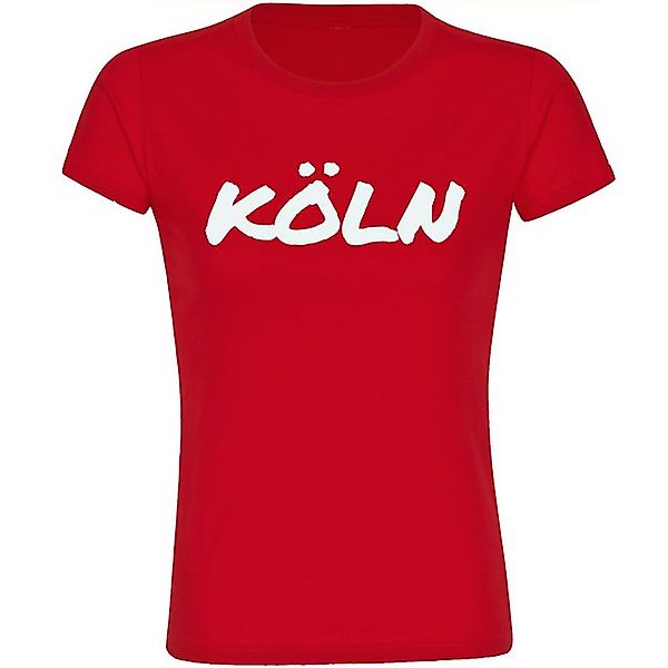 multifanshop T-Shirt Damen Köln - Textmarker - Frauen günstig online kaufen
