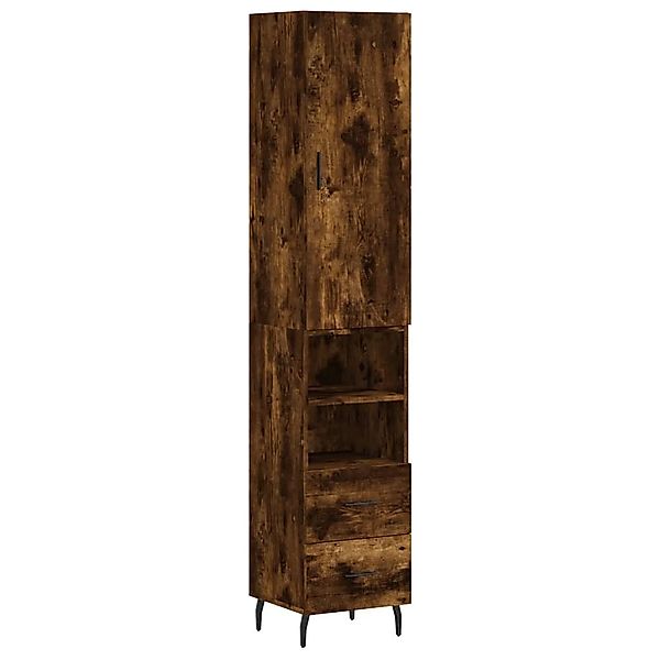 vidaXL Highboard Highboard Räuchereiche 34,5x34x180 cm günstig online kaufen
