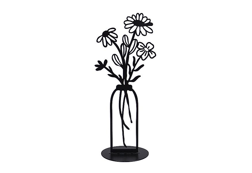 UNUS HOME Dekofigur Deko Aufsteller aus Metall Blumenvase 35 cm (Aufsteller günstig online kaufen