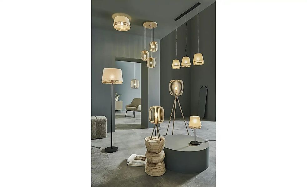 Dreibein-Tischleuchte  Romazzina ¦ beige ¦ Maße (cm): H: 43,5  Ø: 20 Lampen günstig online kaufen