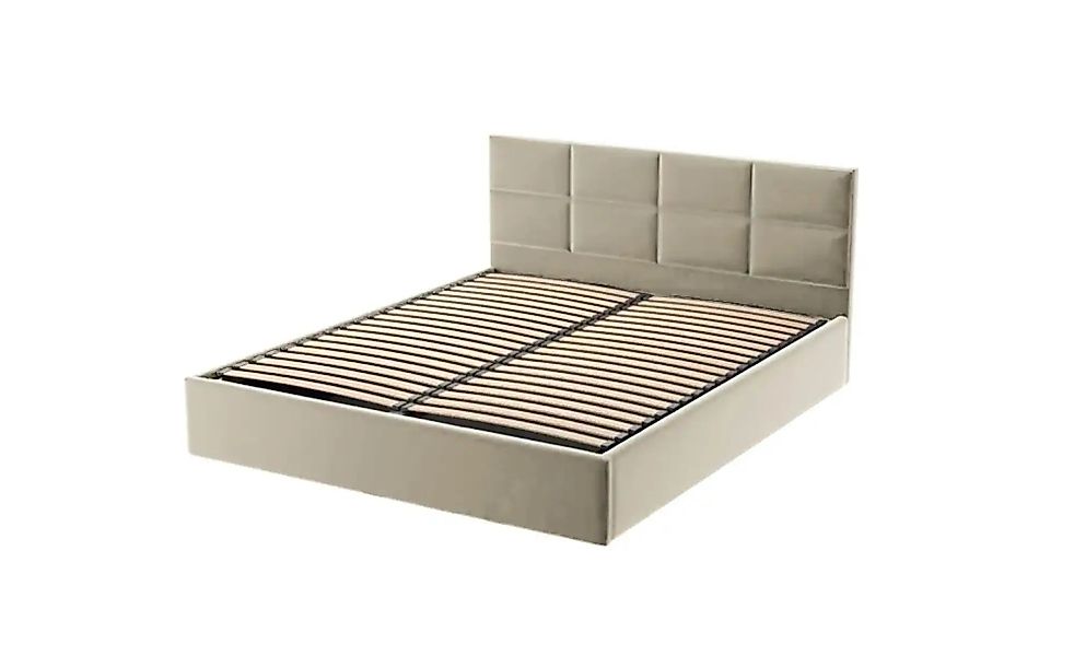 Polsterbett 200x200 Beige   ¦ beige ¦ Maße (cm): B: 129 H: 90 Betten > Pols günstig online kaufen