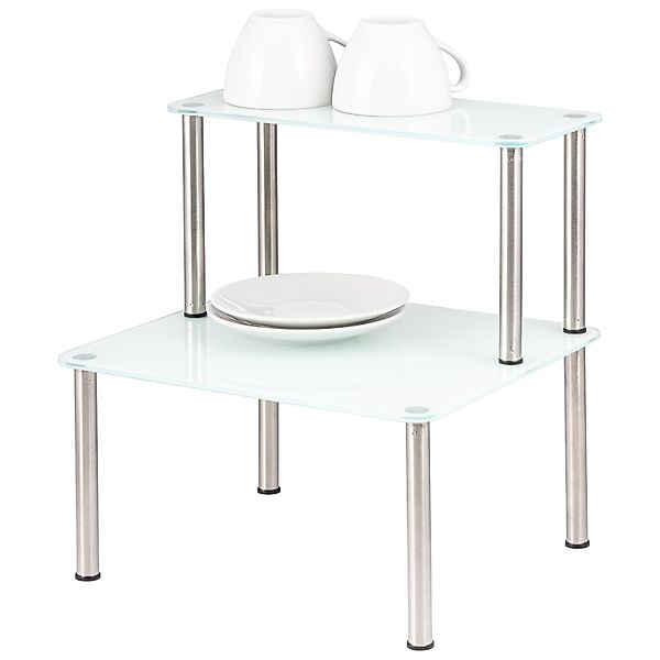 bremermann Küchenregal Glas-Regal, Küchenregal 2 Ebenen, günstig online kaufen