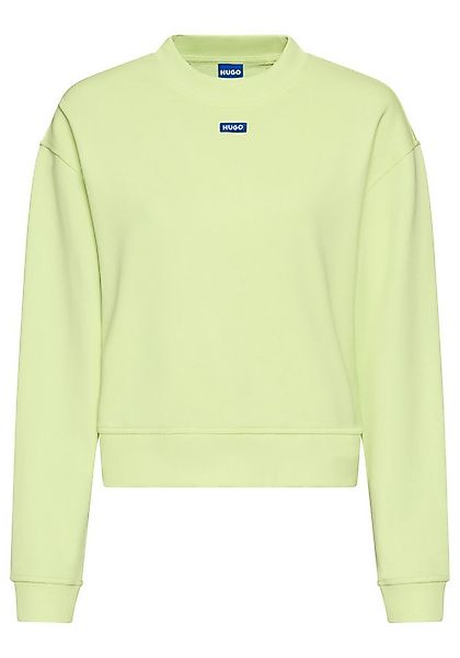 HUGO Blue Sweatshirt Delessa mit Logoaufnäher günstig online kaufen