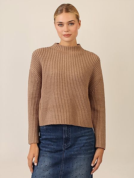 Apart Stehkragenpullover mit Strukturmuster günstig online kaufen