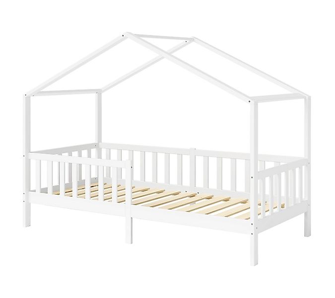 Bellabino Kinderbett Bia mit Rausfallschutz & Lattenrost (weiß, optional mi günstig online kaufen