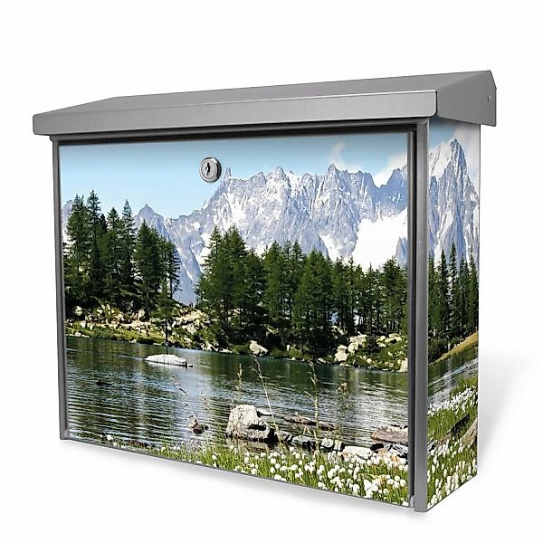 Banjado Briefkasten Edelstahl 38.5x31.5x12cm Ohne Zeitungsfach Inkl. Montag günstig online kaufen