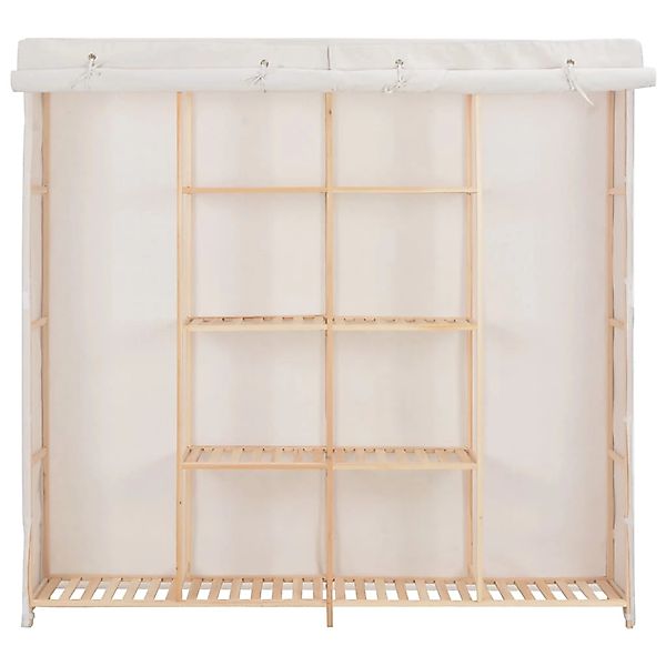 Kleiderschrank Weiß 173 X 40 X 170 Cm Stoff günstig online kaufen
