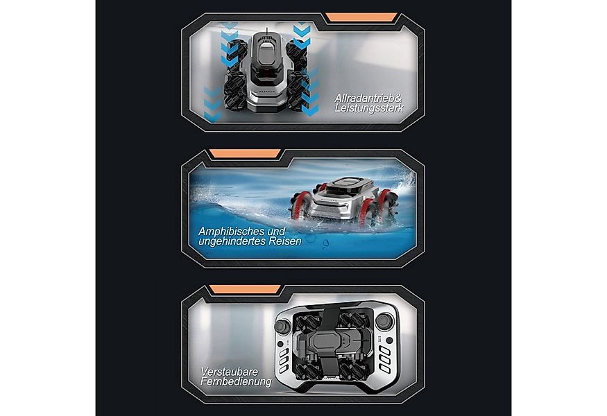 Esun RC-Auto Amphibienfahrzeug Ferngesteuertes Auto Mini RC Auto Car Pool S günstig online kaufen