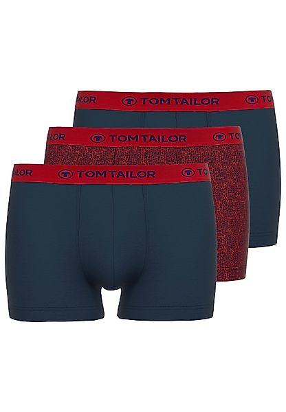 TOM TAILOR Boxershorts "Buffer", (3er Pack), mit Logobund günstig online kaufen