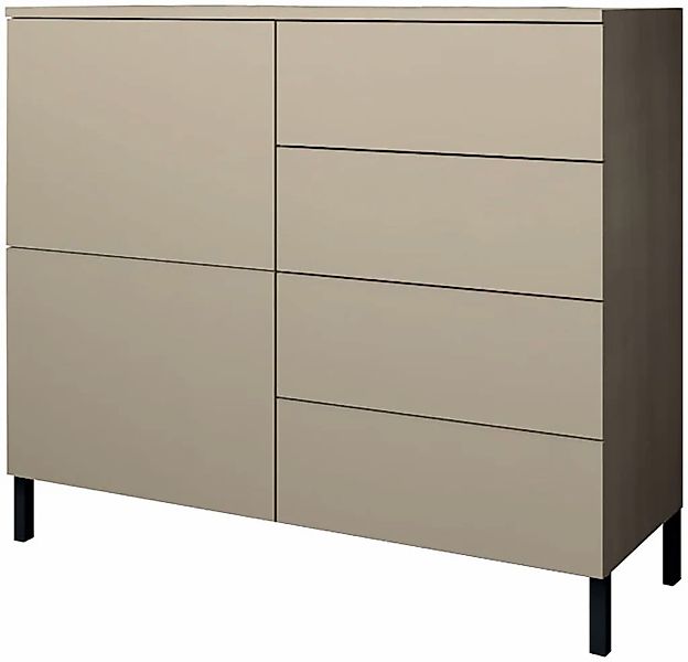 borchardt Möbel Kommode "Haama, modern, grifflos, Metallfüße, praktisch, 2 günstig online kaufen