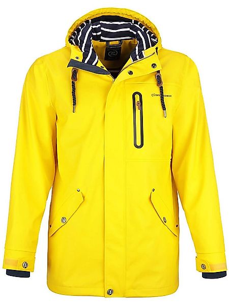 Dry Fashion Regenjacke Herren Parka Lübeck mit verstellbarer Kapuze - wasse günstig online kaufen