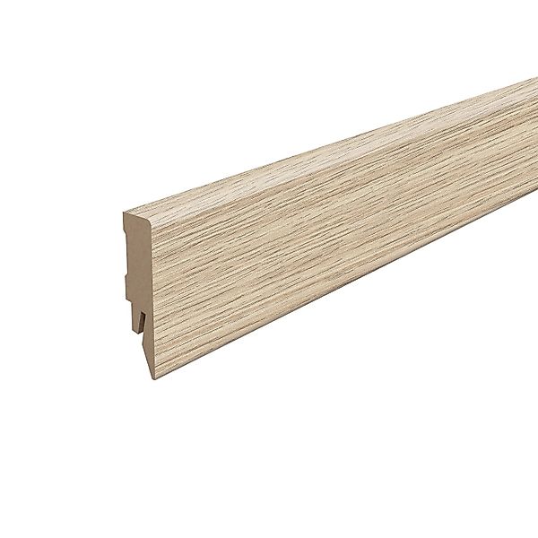 Egger Sockelleiste L369 Kubisch für Fußboden Olchon 6 cm Eiche Sandbeige günstig online kaufen