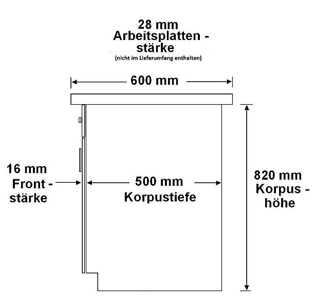 Küchen-Preisbombe Unterschrank 40 cm Küche EKO White Weiss matt Küchenzeile günstig online kaufen