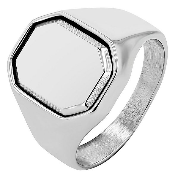 AKZENT Fingerring Dion Edelstahl silber Herren günstig online kaufen