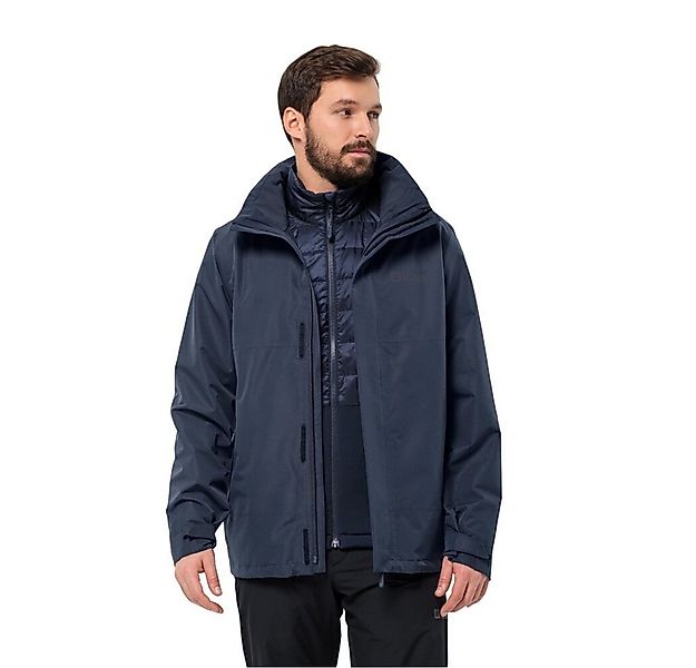 Jack Wolfskin Fleecejacke Ganzjahresjacke Luntal 3in1 (wasser- winddicht, m günstig online kaufen