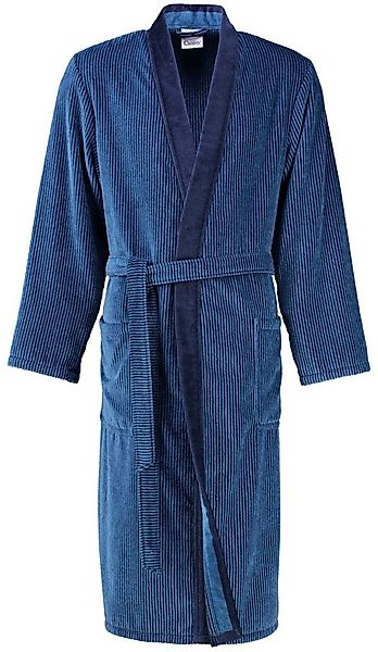 Cawö Herrenbademantel 5840, Langform, Walkvelours, Kimono-Kragen, Gürtel, K günstig online kaufen