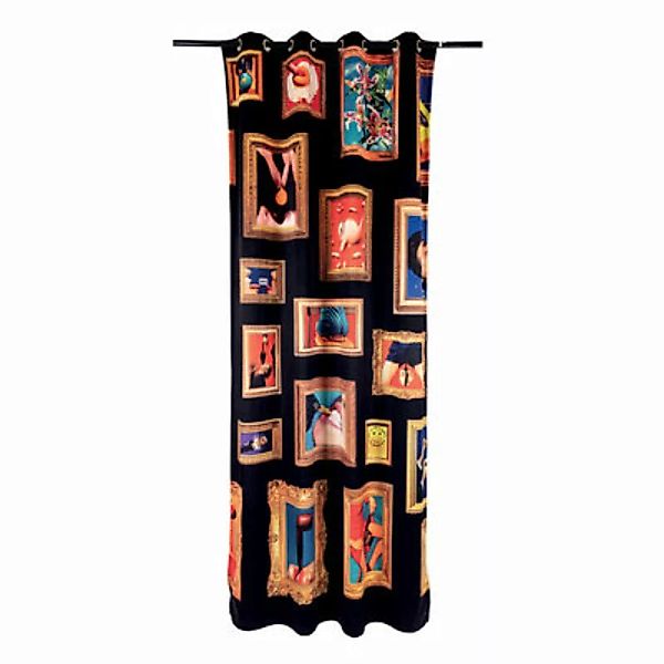 Vorhang Toiletpaper - Frames Right textil schwarz / 280 x 140 cm - Polyeste günstig online kaufen